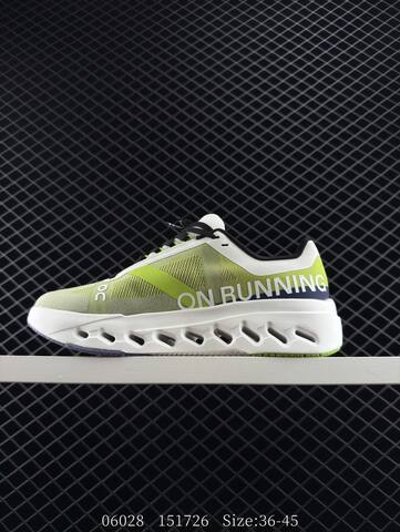On Cloudsurfer Next Light Green White Dark Purple Lime EU 36-45 Running Shoe Running Sneakers - Unisex (BS-85543)