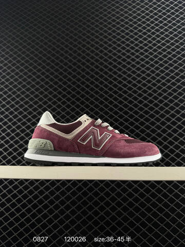 New Balance 574 U574LGBB Burgundy Off White Grey Black EU 36-45 Sneaker - Unisex (BS-82913)