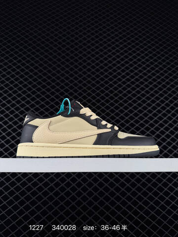 Jordan Travis Scott x Air Jordan 1 Low DM7866-200 Black Cream Brown EU 36-46 Sneaker - Unisex (BS-79968)