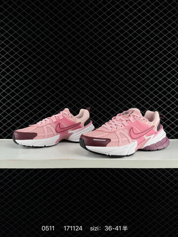 Other Nike Wmns V2K Runtekk Low White Grey Pink FN0738-106 36 36 5 37 Lifestyle - Women's (BS-71546)