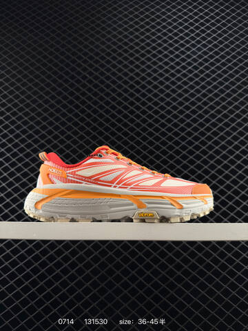 HOKA ONE ONE Mafate Speed 2 Low TPU Orange Red White Beige EU 36-45 Trail Shoe Trail Running Sneakers - Unisex (BS-86555)