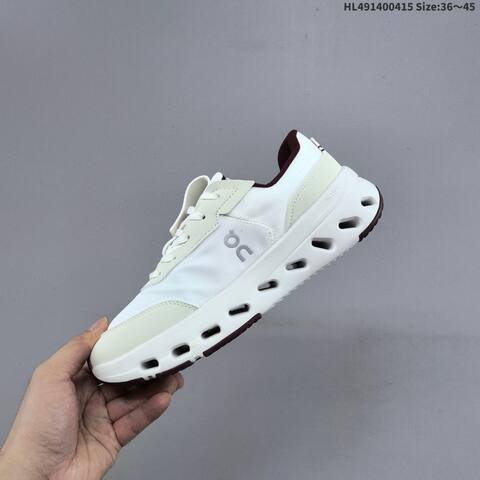 On Running THE ROGER Wildcard Cloud Tec White Off White Maroon EU 36-45 Running Shoe Running Sneakers - Unisex (BS-69607)