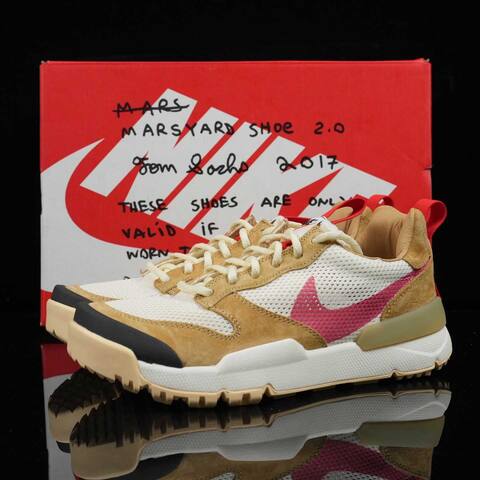 Nike Tom Sachs x Nike Craft Mars Yard Shoe 3 0 White Tan Red Trail (BS-87042)