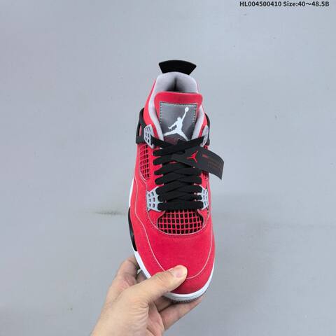 Jordan Air Jordan 4 Retro Toro Bravo Red Black Grey White EU 40-48 5 Basketball - Men's (BS-66260)