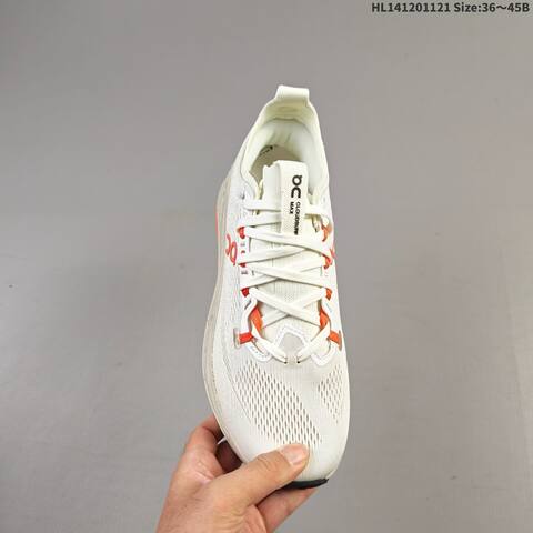 On Cloudsurfer Max Off White Beige Orange Black EU 36-45 Running Shoe Running Sneakers - Unisex (BS-69789)