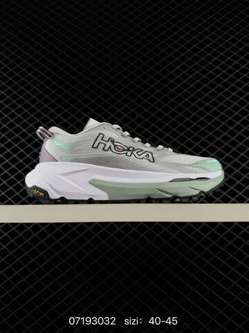HOKA ONE ONE Mafate X Grey White Black Beige Orange EU 40-45 Trail Shoe Trail Running Sneakers - Men's (BS-86152)
