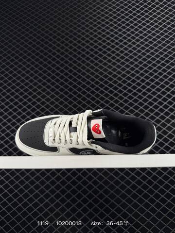 Nike Air Force 1 07 Low CDG Black White EU 36-45 5 Lifestyle - Unisex (BS-85462)