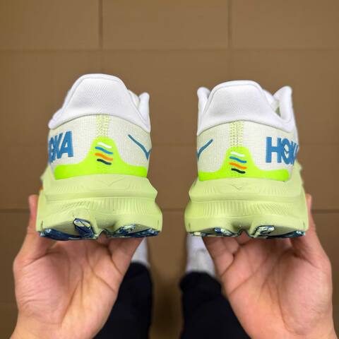 HOKA ONE ONE Kawana White Lime Green Orange Blue Running Shoe Running Sneakers (BS-86923)