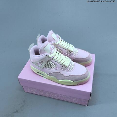 Jordan Air Jordan 4 Retro Pink Cream EU 36-47 5 Basketball - Unisex (BS-65921)