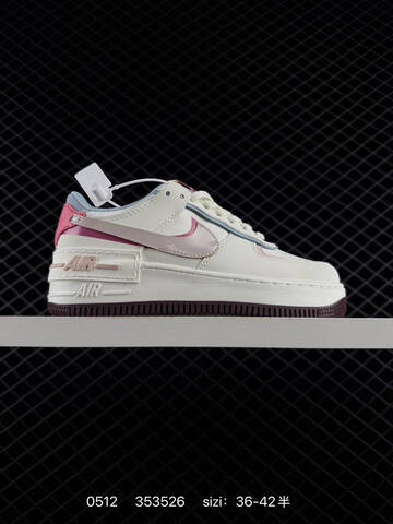 Nike Air Force 1 07 Sail Light Blue Pink Red Dark Brown EU 36-42 Lifestyle - Unisex (BS-71516)