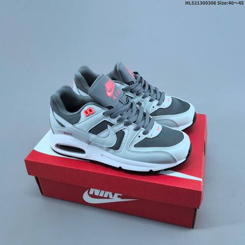 Nike Air Max Command Leather Grey Black White EU 40-45 Running Shoe - Men s BS-61457