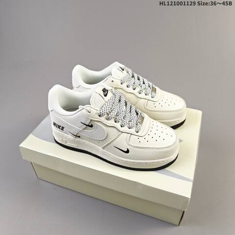 Nike Air Force 1 07 Off White Grey Black EU 36-45 Sneaker - Unisex BS-62957