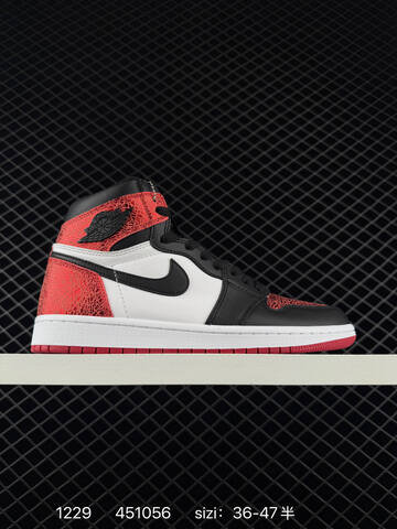 Jordan Air Jordan 1 Retro High OG Black White Red Cream Blue EU 36-47 Basketball Shoe - Unisex BS-79952