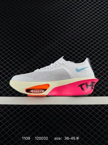 Nike Air Zoom Alphafly NEXT 3 White Pink Orange Black EU 36-45 5 Running - Unisex (BS-74289)