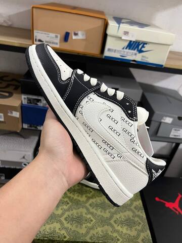 Jordan Air Jordan 1 Low DZ2688-009 Off White Black Red Green Sneaker (BS-87221)
