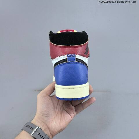 Jordan Union LA x Fragment Design x Air Jordan 1 Retro High OG TOP3 Black White Red Blue EU 36-47 5 Basketball - Unisex (BS-65940)