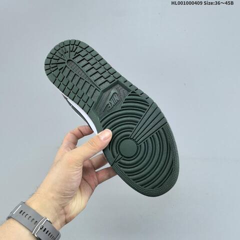 Air Jordan 1 Low White Olive AIR JORDAN 1 Aj1 Lifestyle (BS-66276)