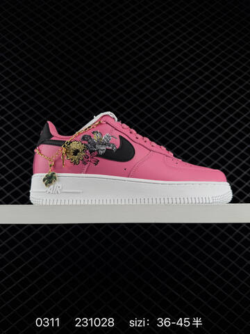 Nike Air Force 1 07 Pink Black White EU 36-45 Lifestyle - Unisex (BS-72685)