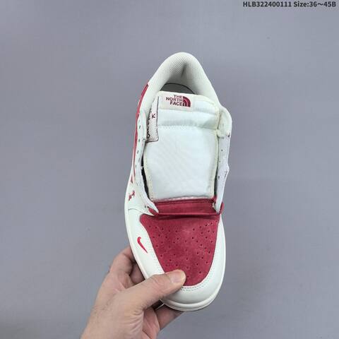 Nike Air Jordan 1 Low x Travis Scott White Red EU 36-45 Lifestyle - Unisex (BS-67006)