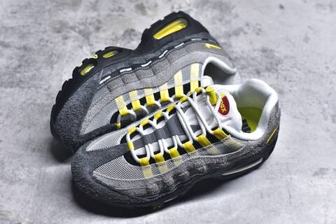 Nike Air Max 95 Grey White Black Yellow Sneaker (BS-59638)