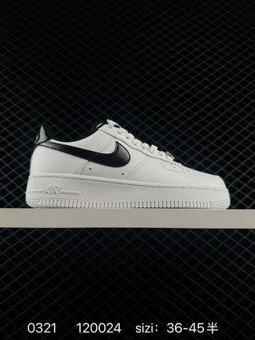 Nike Air Force 1 07 White Black EU 36-45 Casual - Unisex (BS-72547)