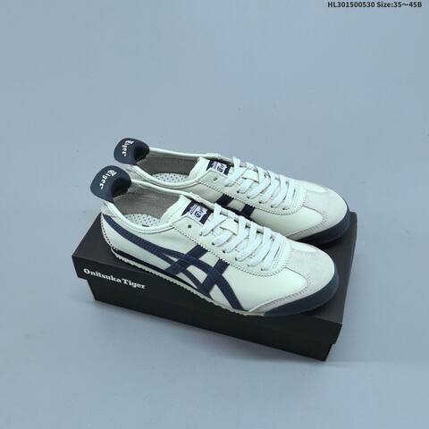 Onitsuka Tiger MEXICO 66 VIN Cream White Navy Blue EU 35-45 Sneaker Casual Sneakers - Unisex (BS-68785)