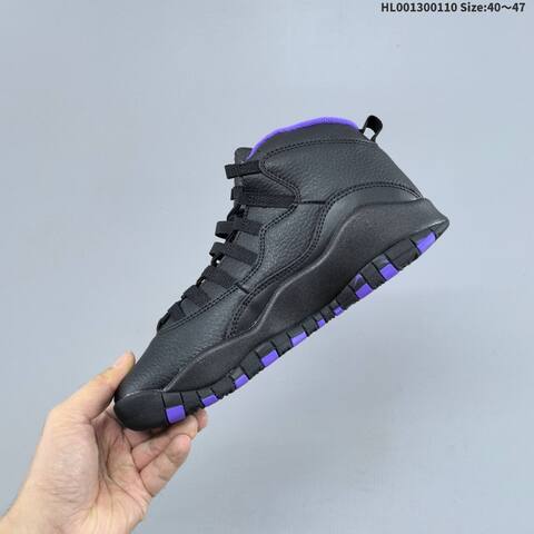 Jordan Air Jordan 10 Retro OG Sacramento Kings Black Purple EU 40-47 Basketball - Men's (BS-67023)