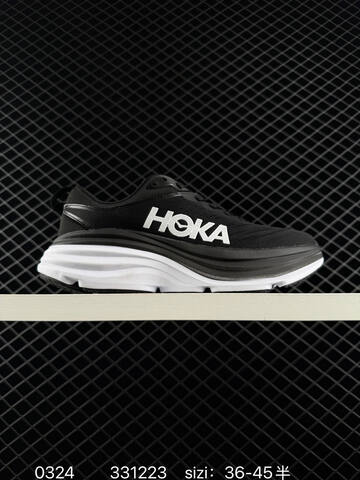 HOKA Bondi 8 White Blue Cyan Orange Yellow EU 36-45 Running Shoe Running Sneakers - Unisex (BS-86283)