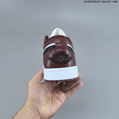 Jordan Air Jordan 1 Low White Brown Black EU 36-46 Basketball - Unisex (BS-67072)