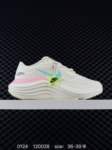 Nike Comfort Ride EasyOn FN0338 Sail White With Blue Swoosh And Pink Midsole Accent EU 36-39 5 Running - Women's (BS-72987)