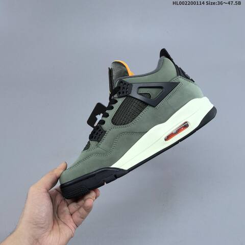 Jordan Air Jordan 4 Retro Undefeated Olive Green Black Orange EU 36-47 5 Basketball - Unisex (BS-66983)