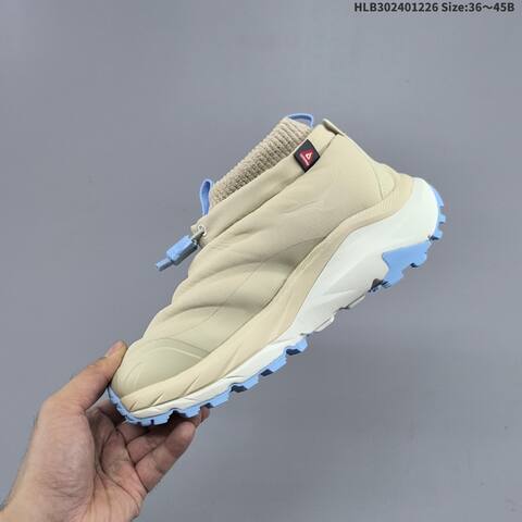 HOKA ONE Kaha 2 FROST MOC GTX Beige Light Blue White Gray EU 36-45 Trail Shoe Trail Running Sneakers - Unisex (BS-69419)