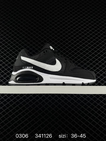 Nike Air Max Command Black White Gray 36-45 Running - Unisex (BS-72777)