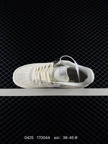 Nike Air Force 1 07 LV8 DN9688-107 Sail Off-white With Metallic Silver Accents EU 36-45 Half Sizes Available Lifestyle - Unisex (BS-71887)