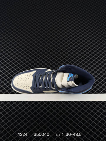 Jordan Air Jordan 1 Retro High OG 555088-060 Sail Navy University Blue EU 36-48 5 Basketball Shoe - Unisex (BS-79998)