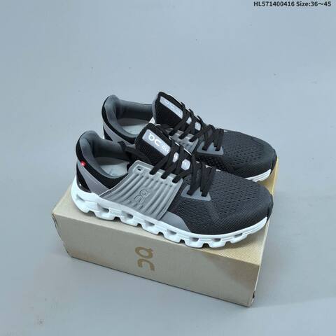 On Cloudswift Black Grey White EU 36-45 Running Shoe Running Sneakers - Unisex BS-69602