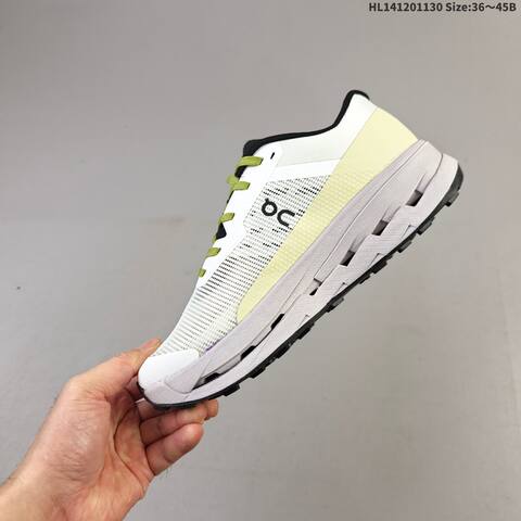 On Cloudultra 3 White Black Lime Gray EU 36-45 Trail Shoe Trail Running Sneakers - Unisex (BS-69758)