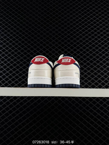Nike Dunk Low Sail Navy White Red EU 36-45 Skate - Unisex (BS-70085)