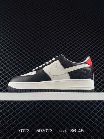 Nike Air Force 1 07 Low Black White Red EU 36-45 Lifestyle - Unisex (BS-73038)