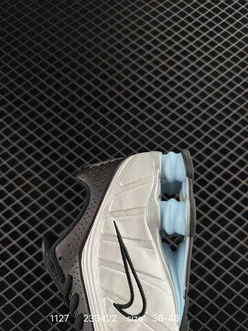 Nike Shox R4 Black White Ice Blue 36-46 Running - Unisex (BS-73976)