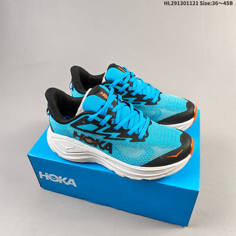 HOKA ONE ONE Challenger 8 Blue Black White Orange EU 36-45 Trail Shoe Trail Running Sneakers - Unisex (BS-69457)