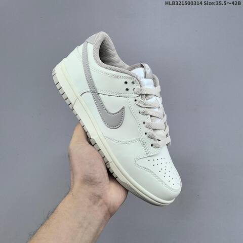 Nike SB Dunk Low Off White Light Grey Sail 35 5 42 Skate Shoe - Unisex BS-61318
