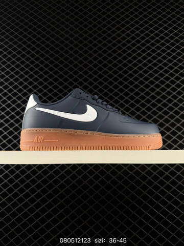 Nike Air Force 1 07 Low Black White Navy Gum EU 36-45 Skate - Unisex (BS-69947)