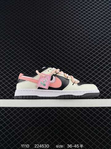 Nike SB Zoom Dunk Low Various Colorways Black Cream Brown Black White Gray Cream Black Pink 36-45 5 Skate - Unisex (BS-74272)