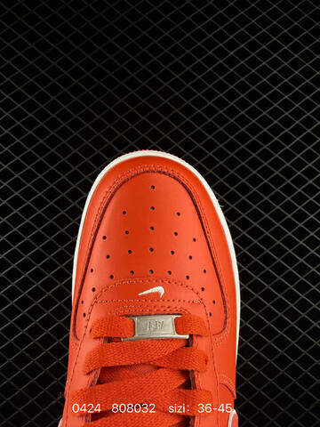 Nike Air Force 1 Low Picante Red With White Accents White Midsole Red Outsole EU 36-45 Lifestyle - Unisex (BS-71903)