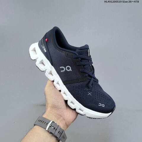 On Cloud X 4 Navy Blue White Black EU 36-47 Running Shoe Running Sneakers - Unisex (BS-69544)
