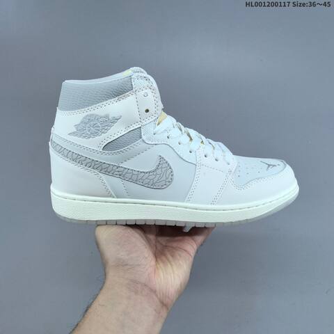 Jordan Air Jordan 1 High OG Sail University Red Light Grey 36 45 Casual - Unisex (BS-66945)