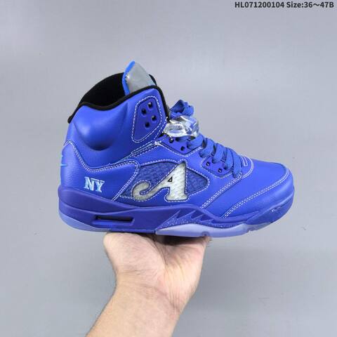 Jordan Air Jordan 5 Retro Blue Black Gray EU 36-47B Basketball - Women's (BS-67125)