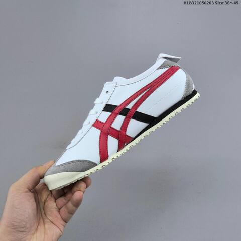 Onitsuka Tiger Mexico 66 White Grey Red Black Cream EU 36-45 Sneaker Casual Sneakers - Unisex (BS-69022)