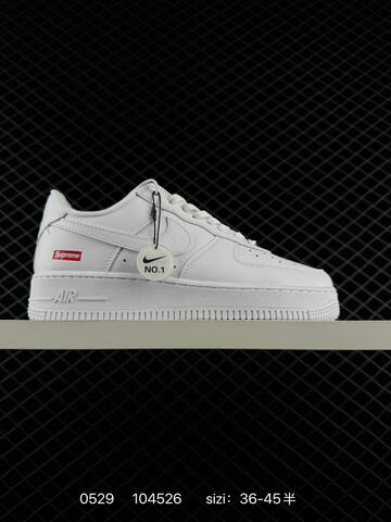 Nike Air Force 1 Low Supreme DN1555 200 Black Wheat Red White EU 36-45 Skate - Unisex (BS-71133)